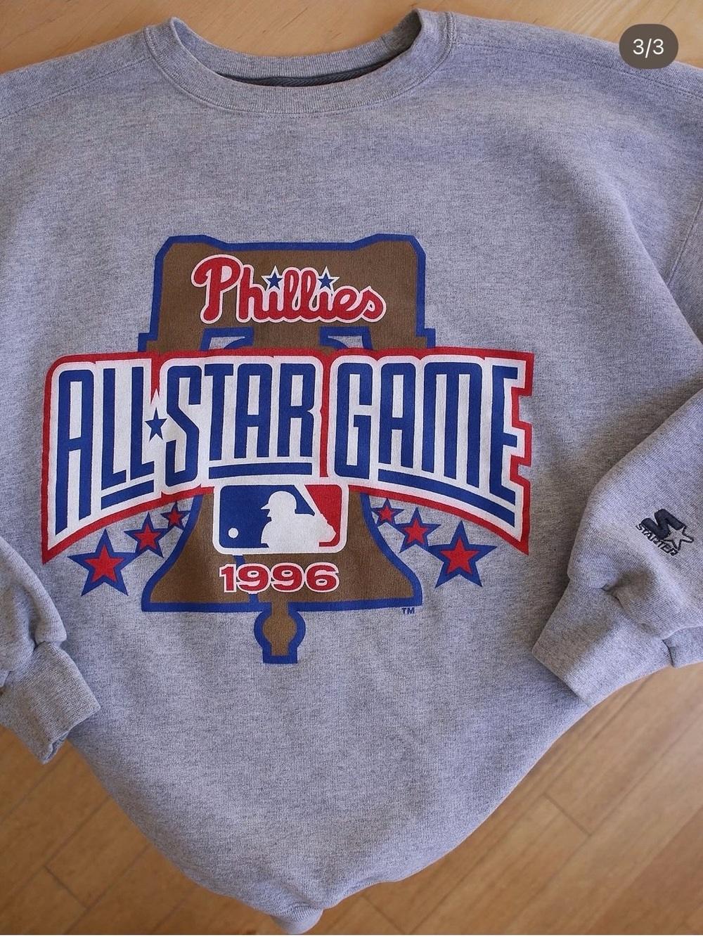Vintage Philadelphia Phillies 1996 All-Star Game Gray Crewneck Sweatshirt
